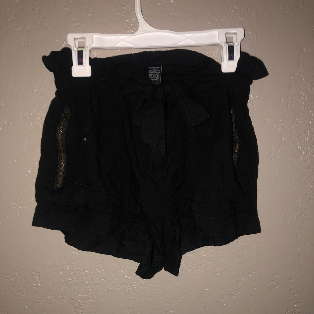 Black high waisted shorts